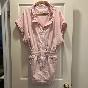 Pink Zip-Up Romper